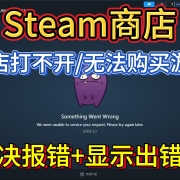 《空洞骑士丝之歌》Steam商店打不开/无法购买游戏 提示Something Went Wrong 丨steam商店进不去丨steam商店打不开
